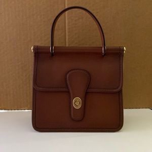 Coach Brown Willis Top Handle 18 Crossbody